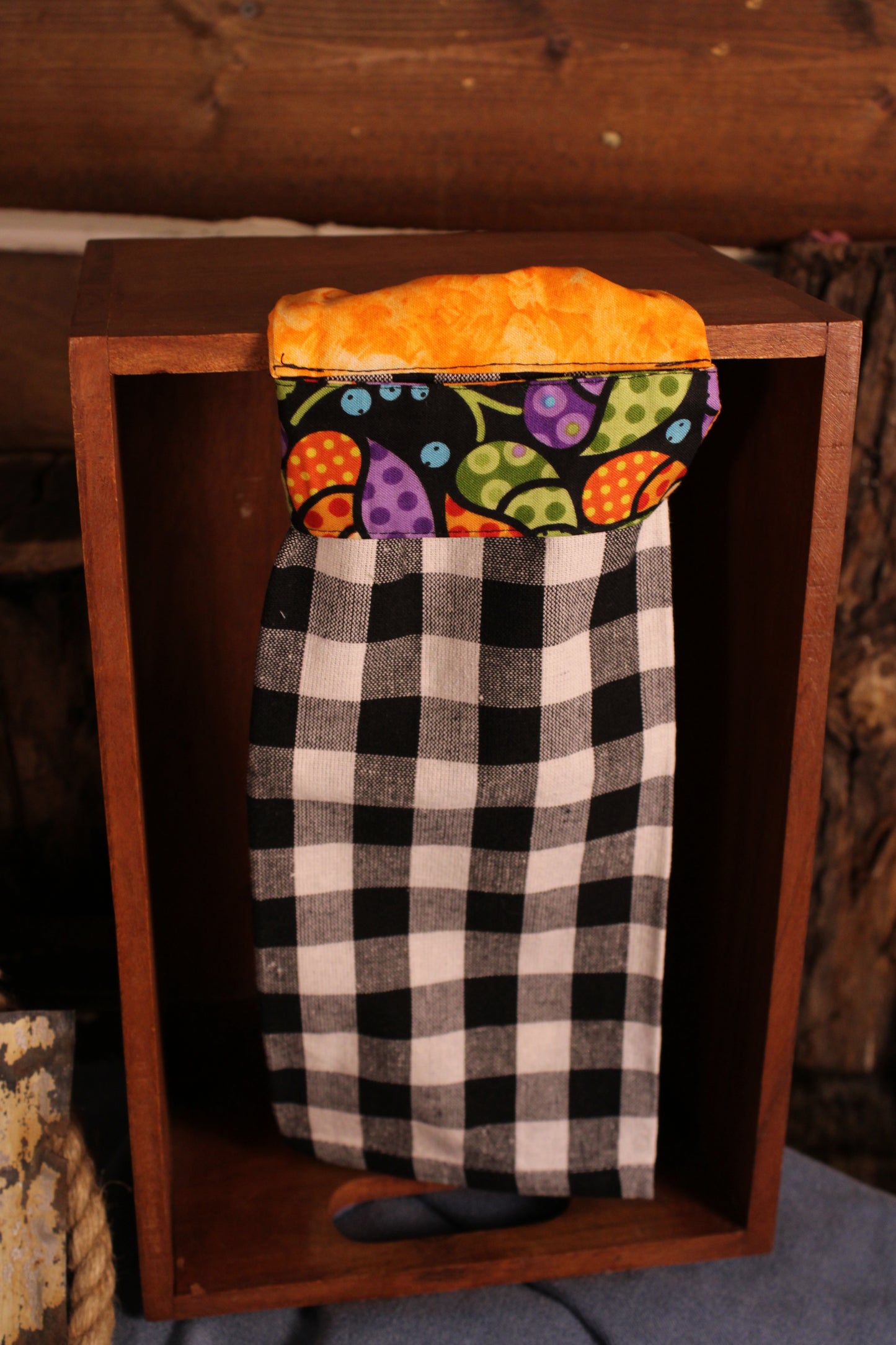 Checkered Charm Handmade Kitchen Towel