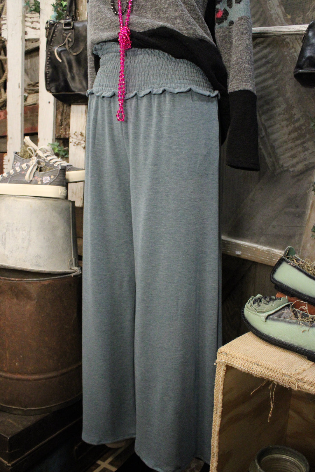 Go With The Flow Teal Pants