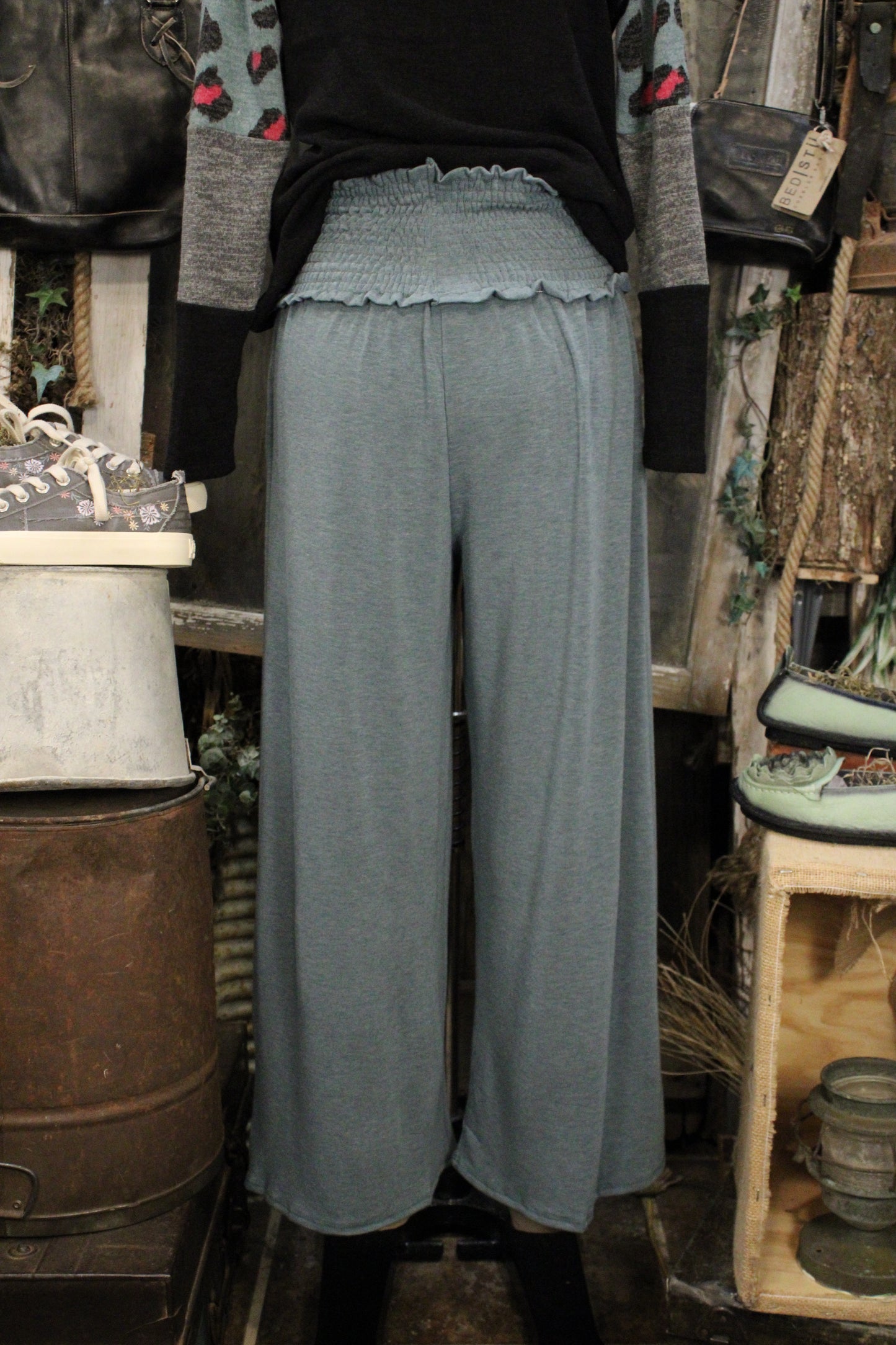 Go With The Flow Teal Pants