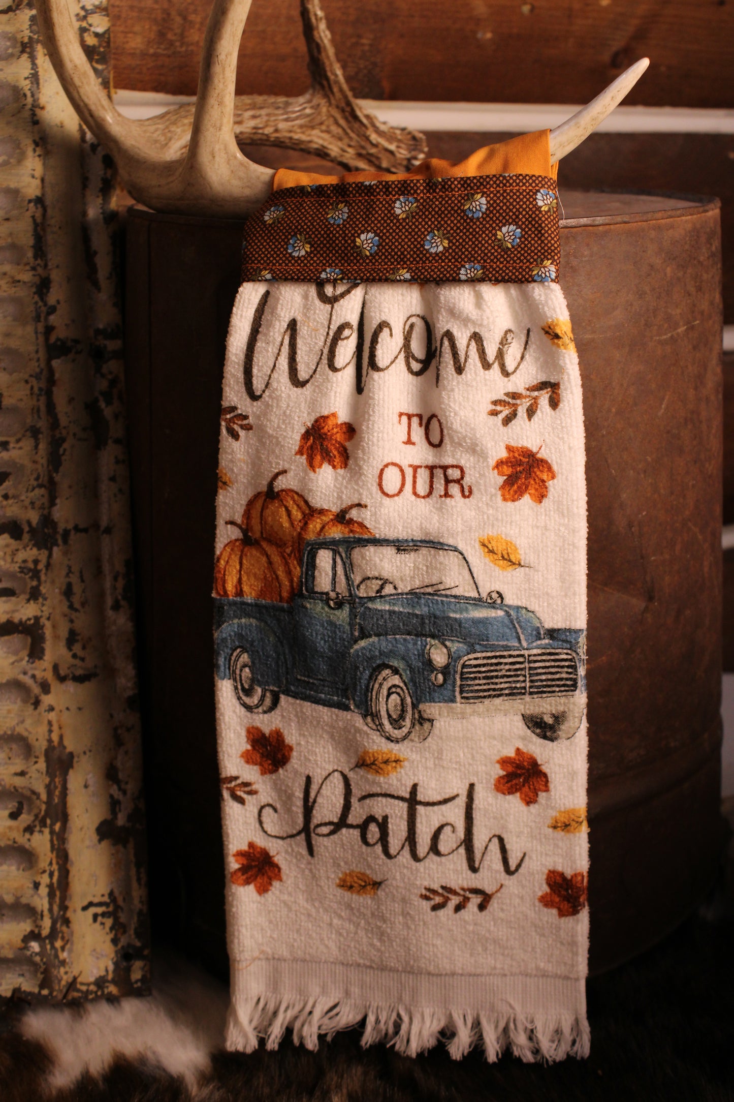Welcome To Our Patch Handmade Kitchen Towel