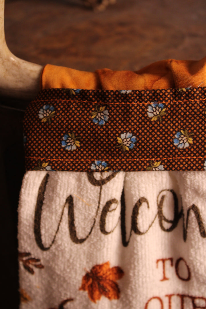 Welcome To Our Patch Handmade Kitchen Towel