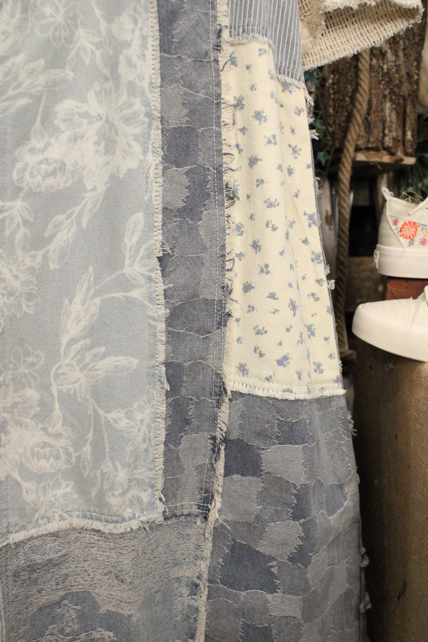 Heirloom Blues Patch Skirt