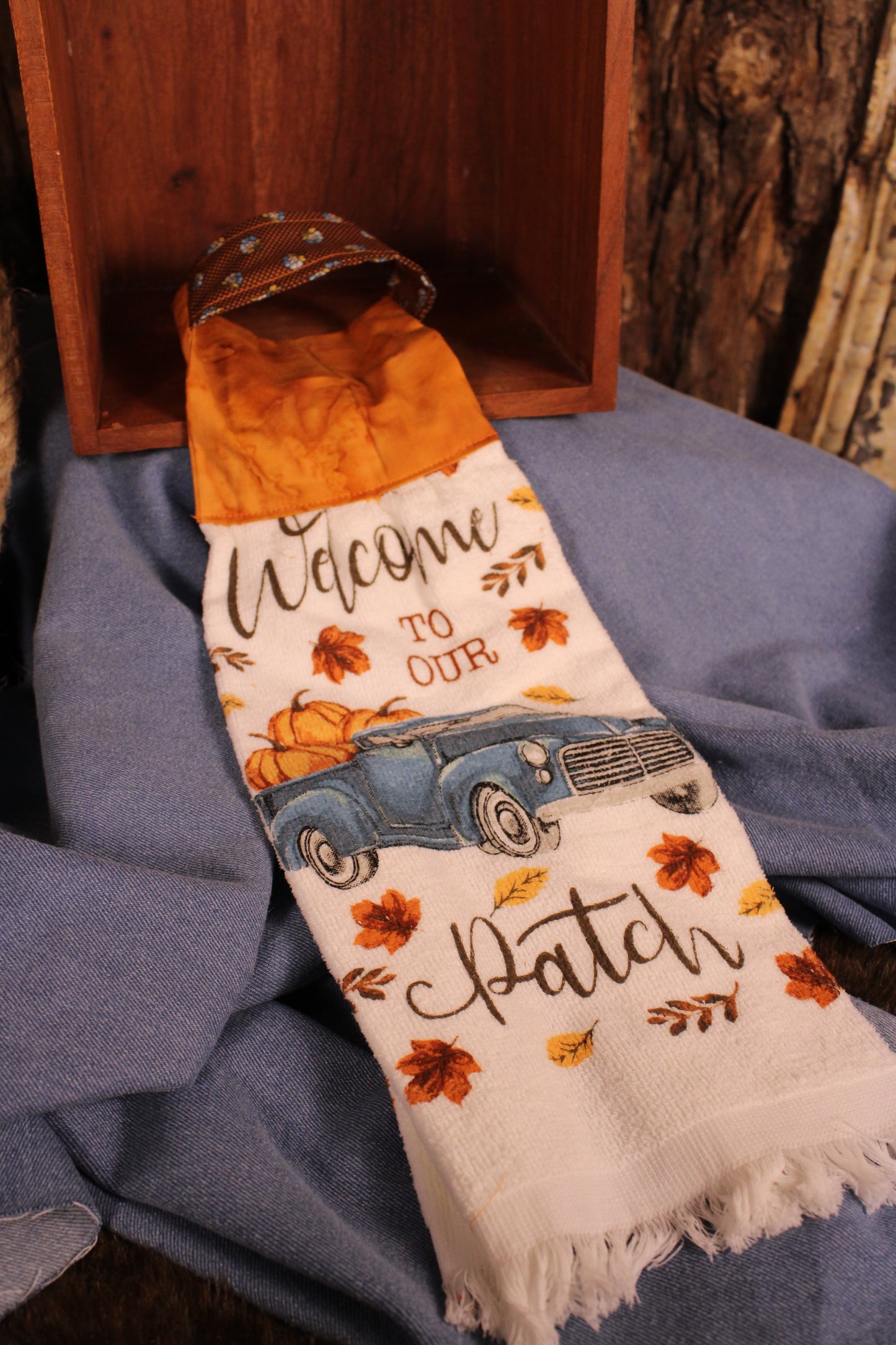 Welcome To Our Patch Handmade Kitchen Towel