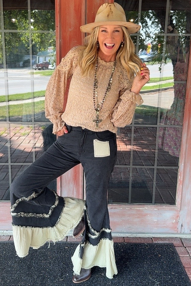 Golden Sands Sheer Blouse