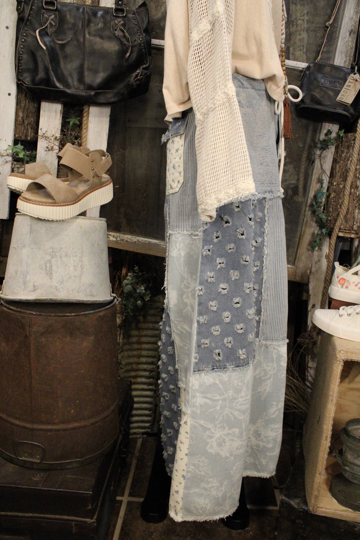 Heirloom Blues Patch Skirt