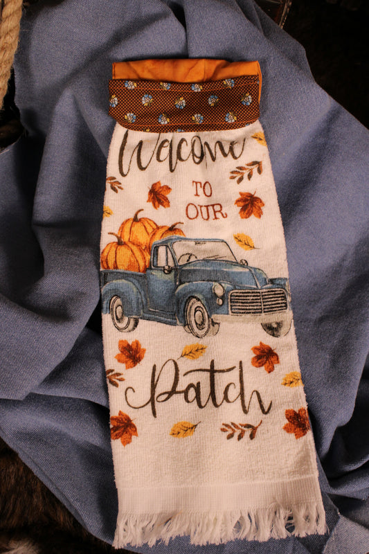 Welcome To Our Patch Handmade Kitchen Towel