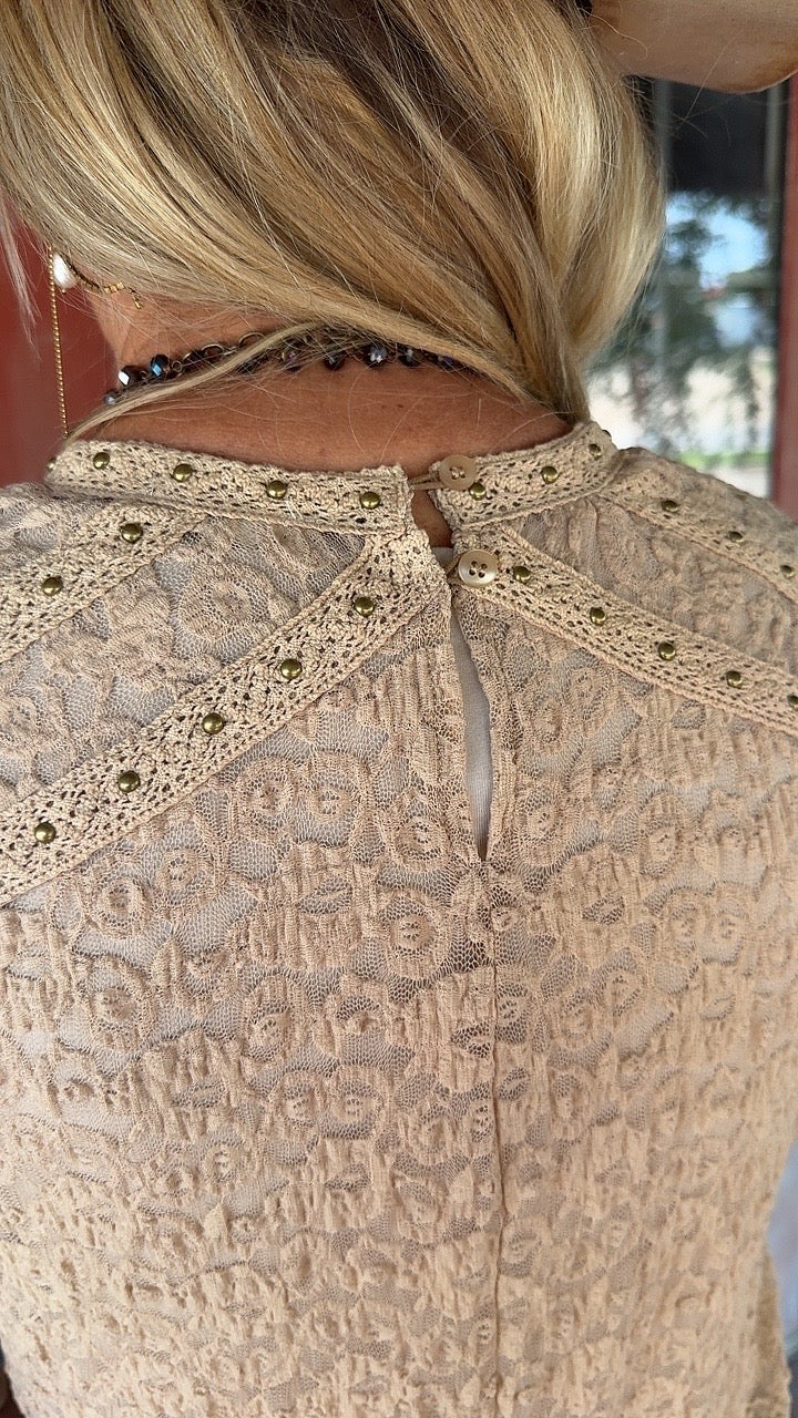 Golden Sands Sheer Blouse
