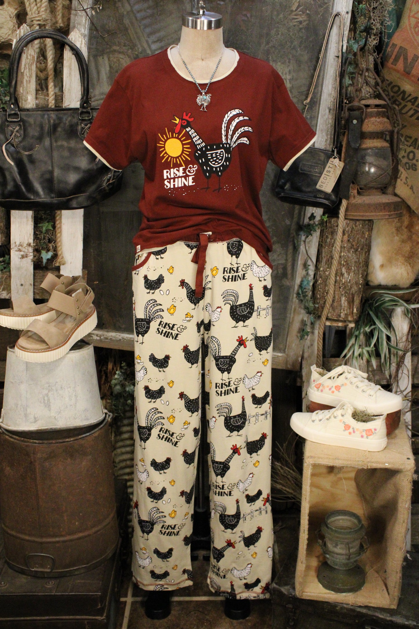 Rise And Shine Cotton Pajama Set