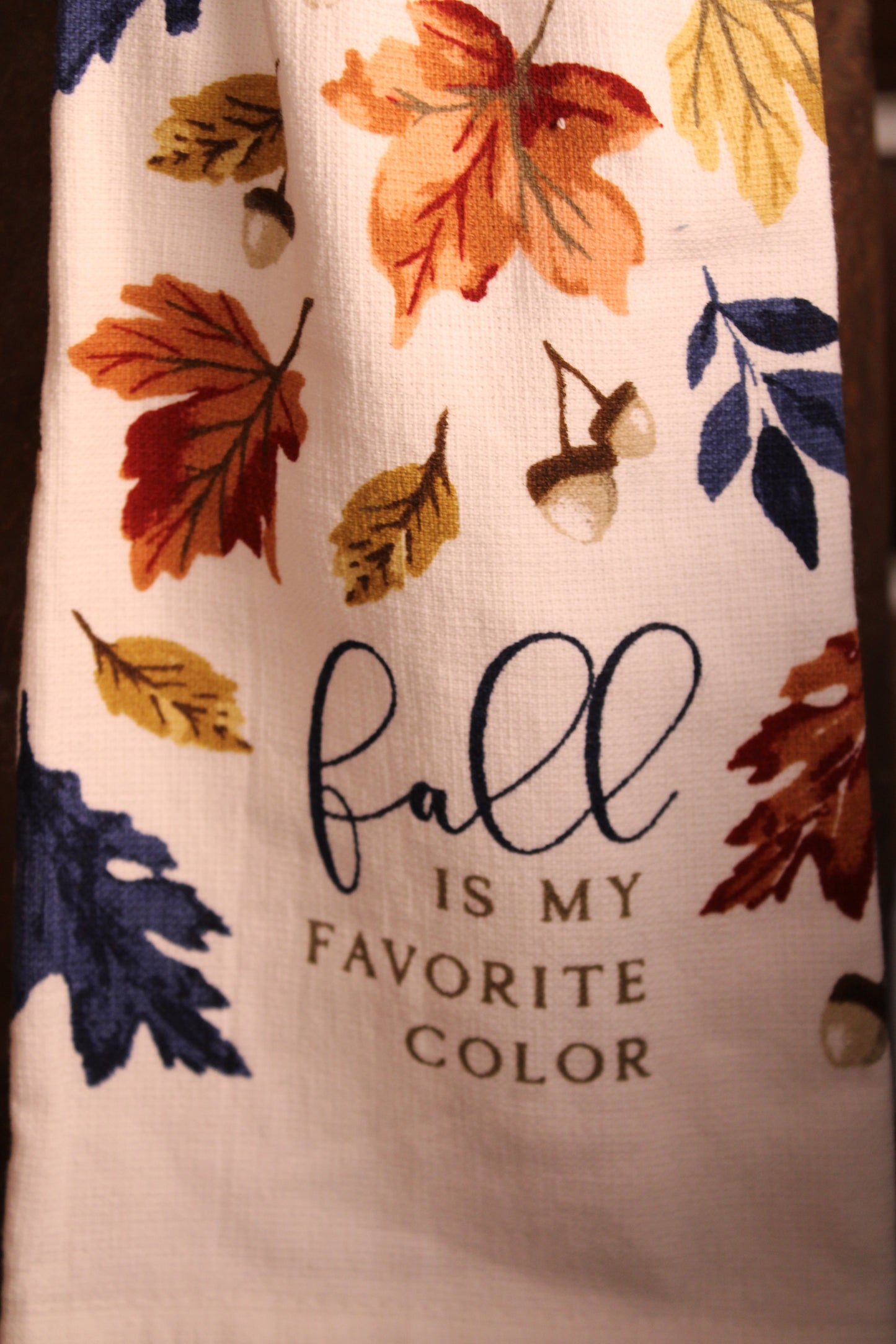 Fall Is My Favorite Color Handmade Kitchen Towel