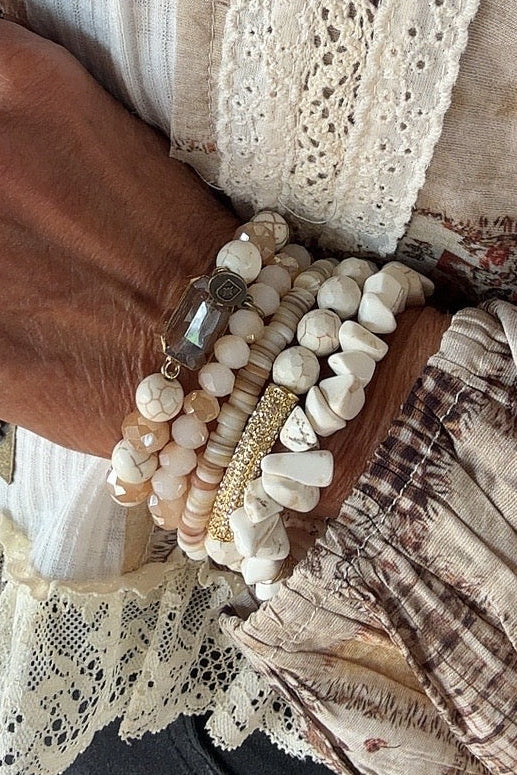 Mystic Moonstone Bracelet Set