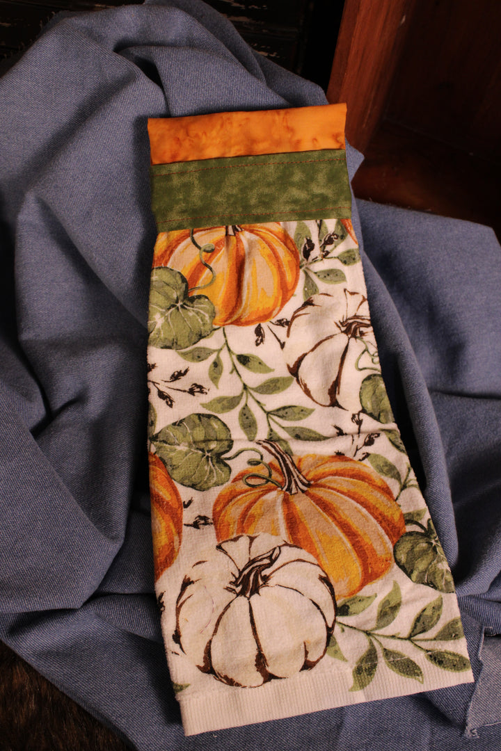 Pumpkin Patch Handmade Kitchen Towel