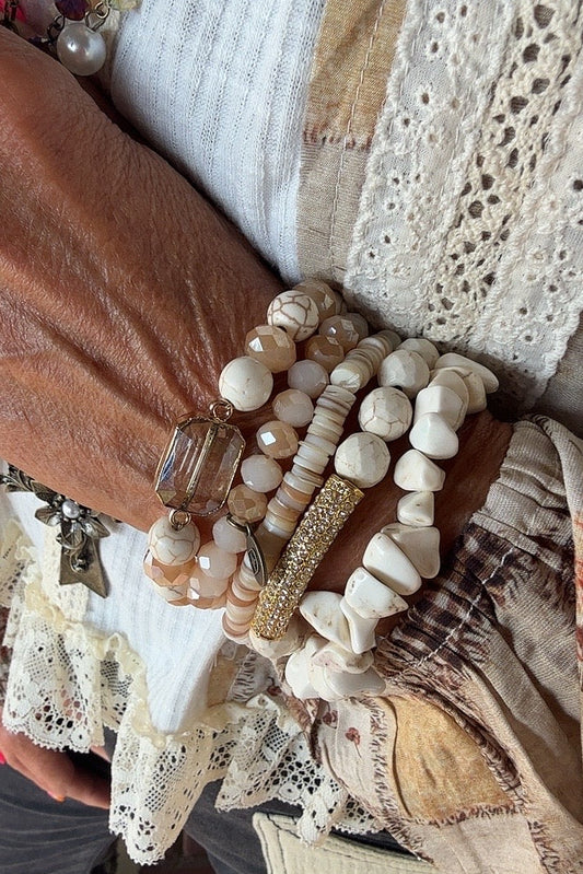 Mystic Moonstone Bracelet Set