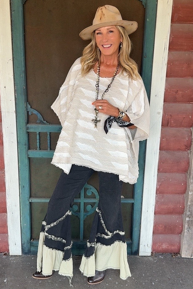 Sahara Breeze Poncho Blouse