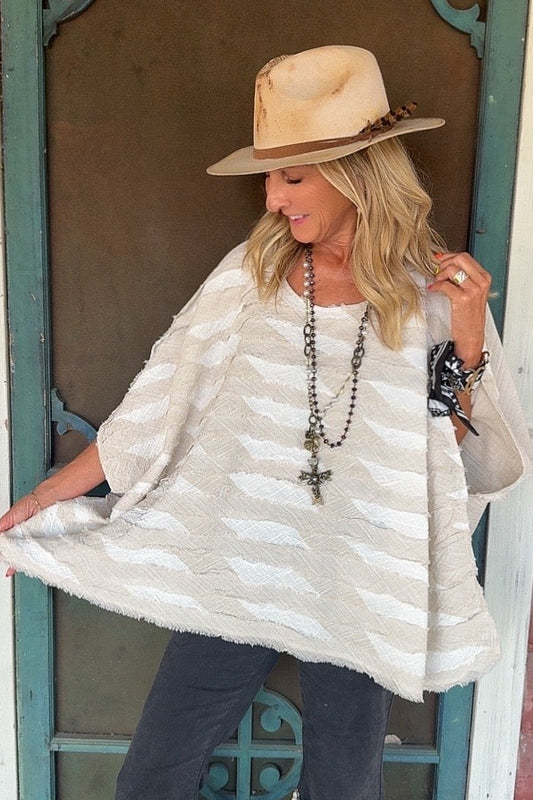 Sahara Breeze Poncho Blouse