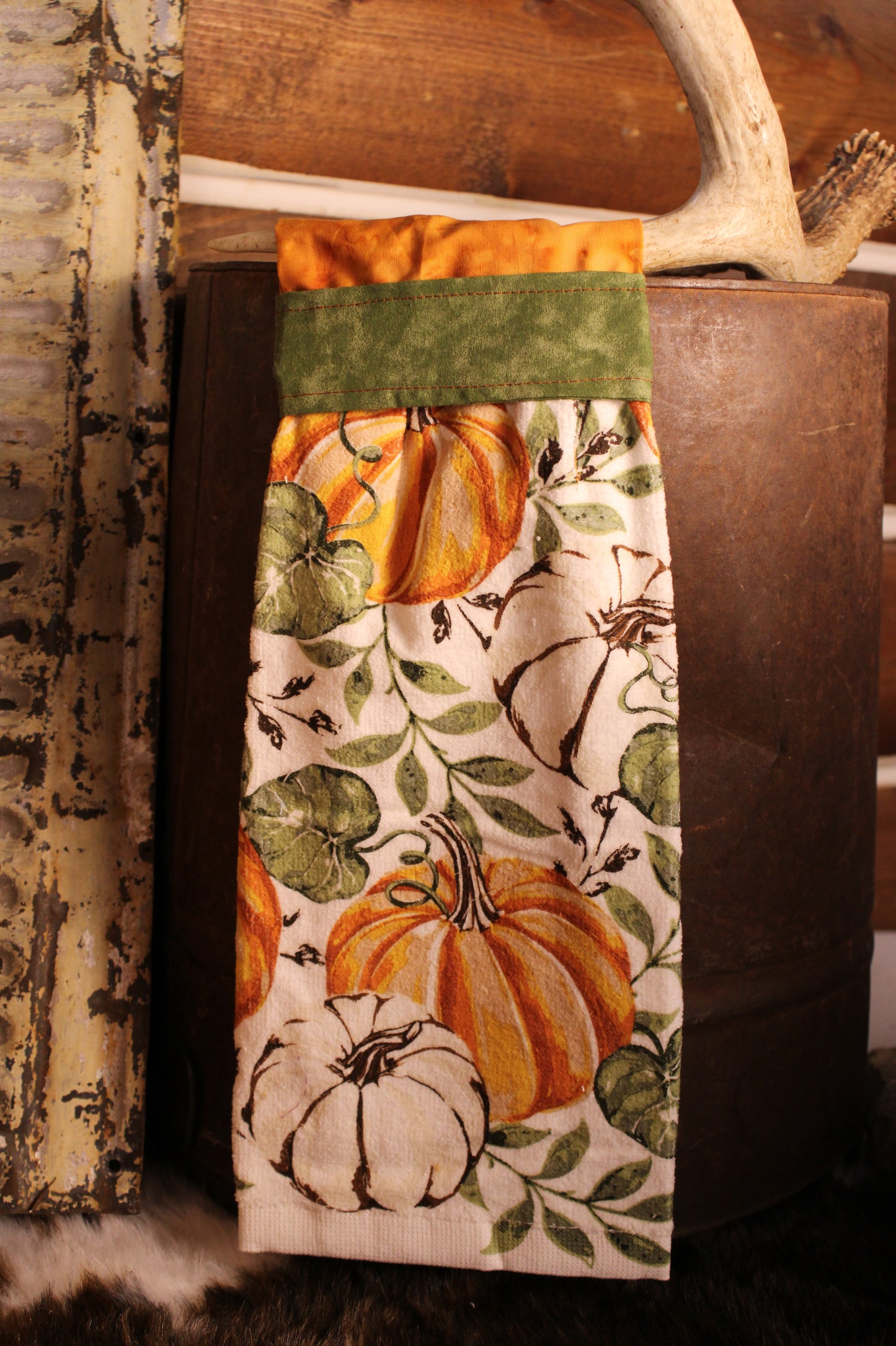 Pumpkin Patch Handmade Kitchen Towel