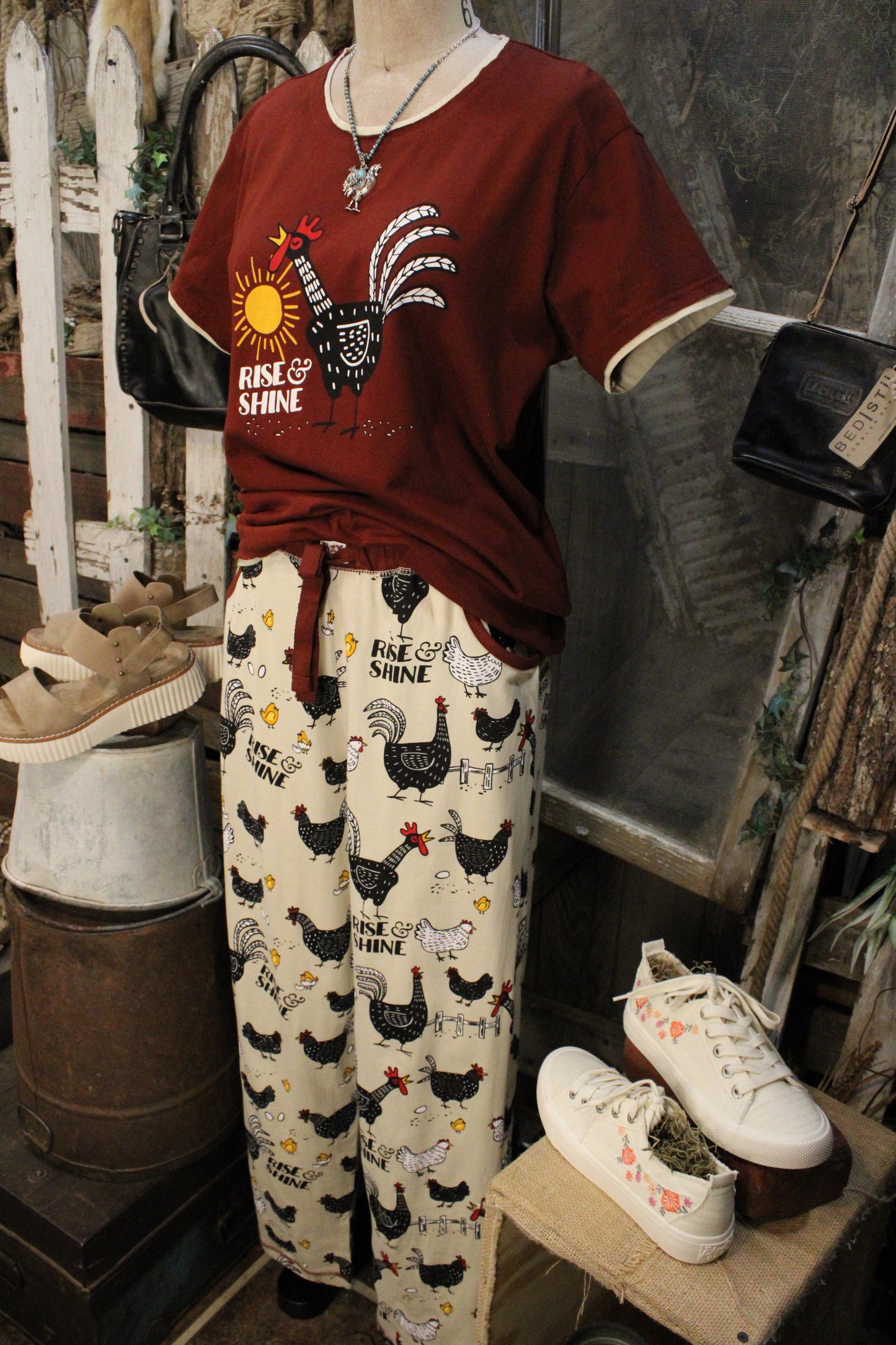 Rise And Shine Cotton Pajama Set