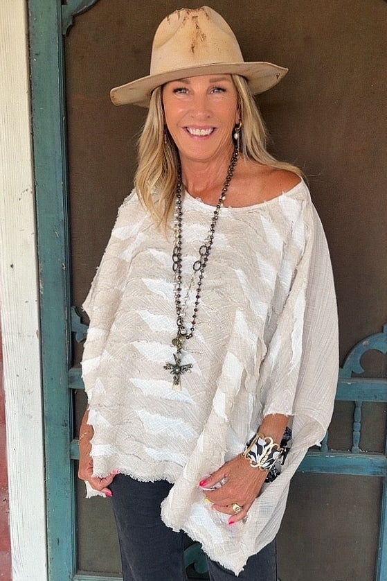 Sahara Breeze Poncho Blouse