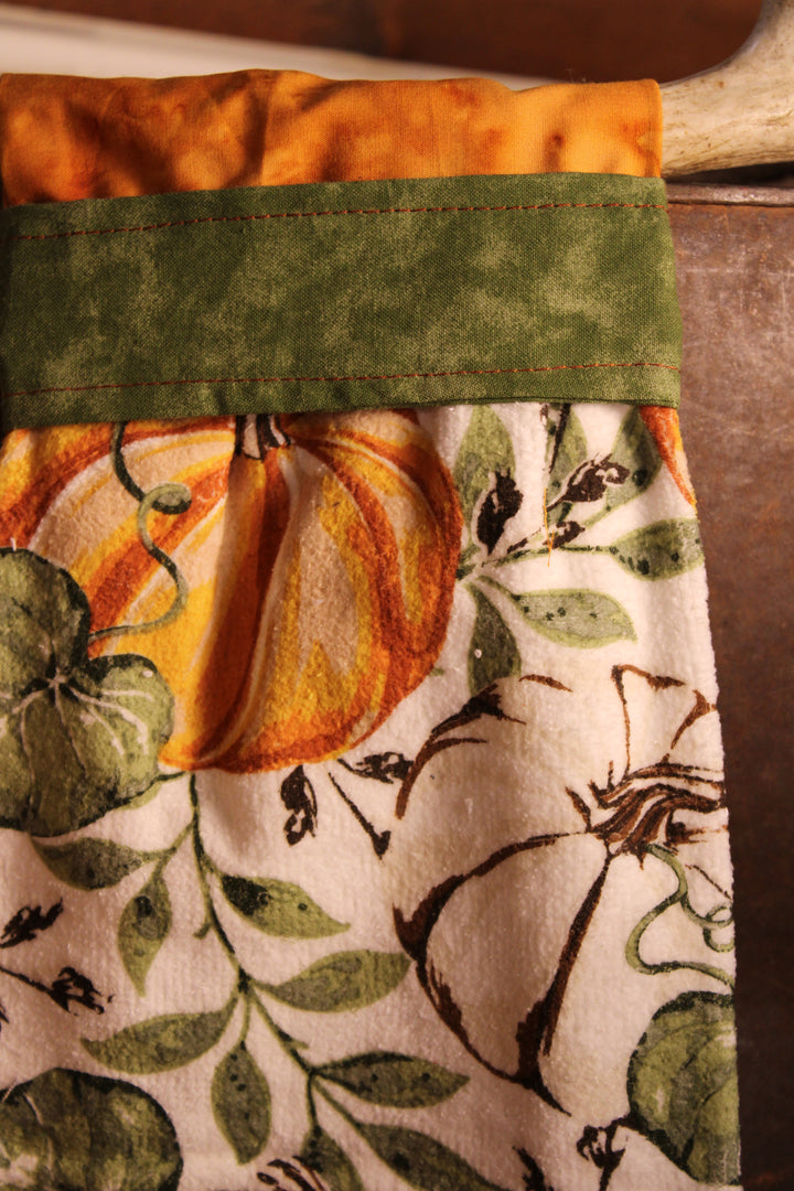 Pumpkin Patch Handmade Kitchen Towel