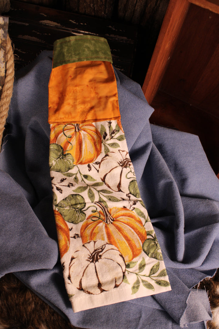 Pumpkin Patch Handmade Kitchen Towel