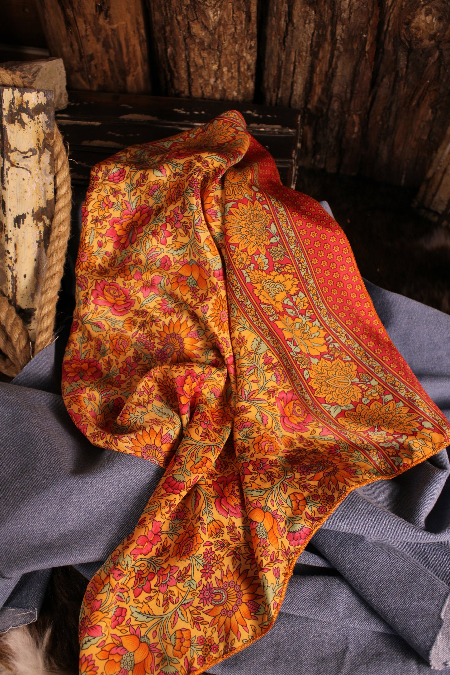 Tristyn Silk Blend Hair Scarf