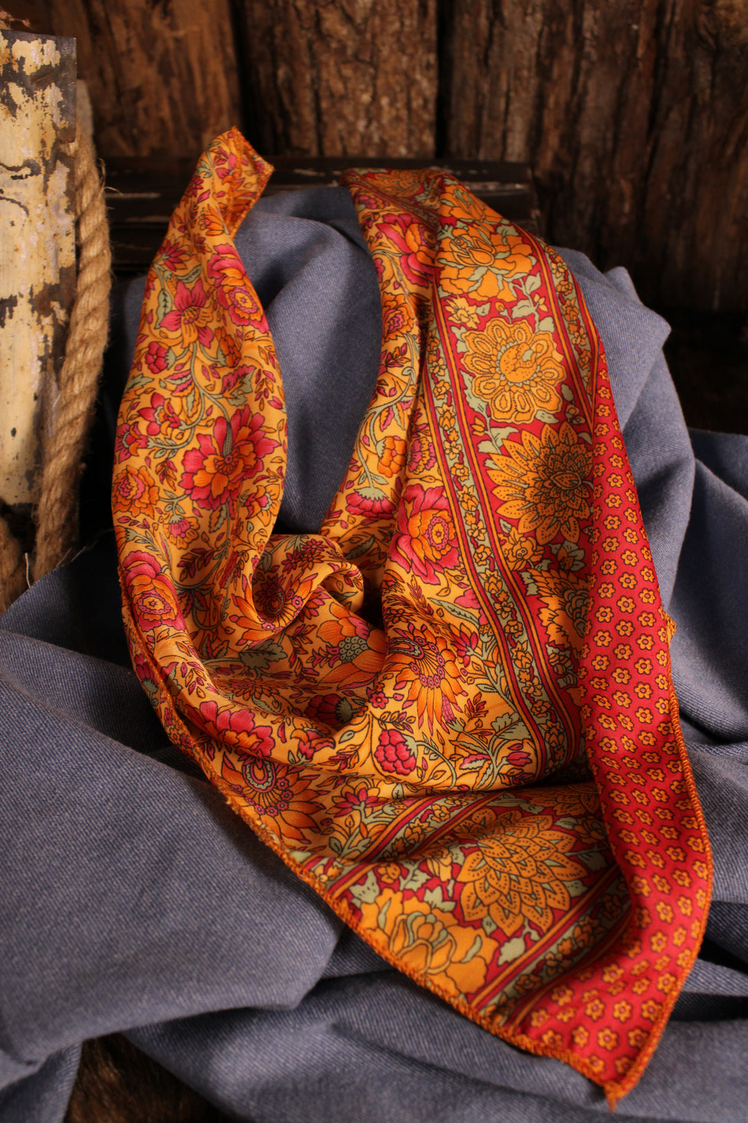 Tristyn Silk Blend Hair Scarf
