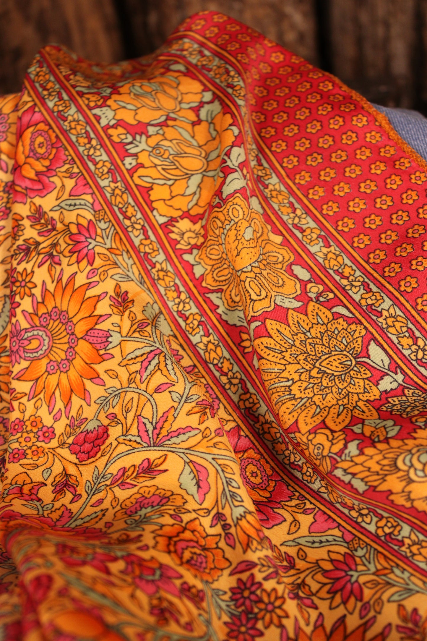 Tristyn Silk Blend Hair Scarf