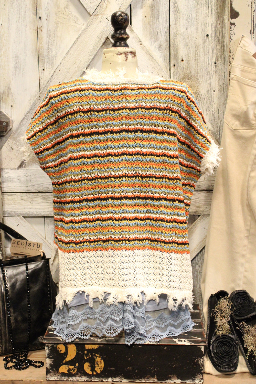 Shabby Chic Open Weave