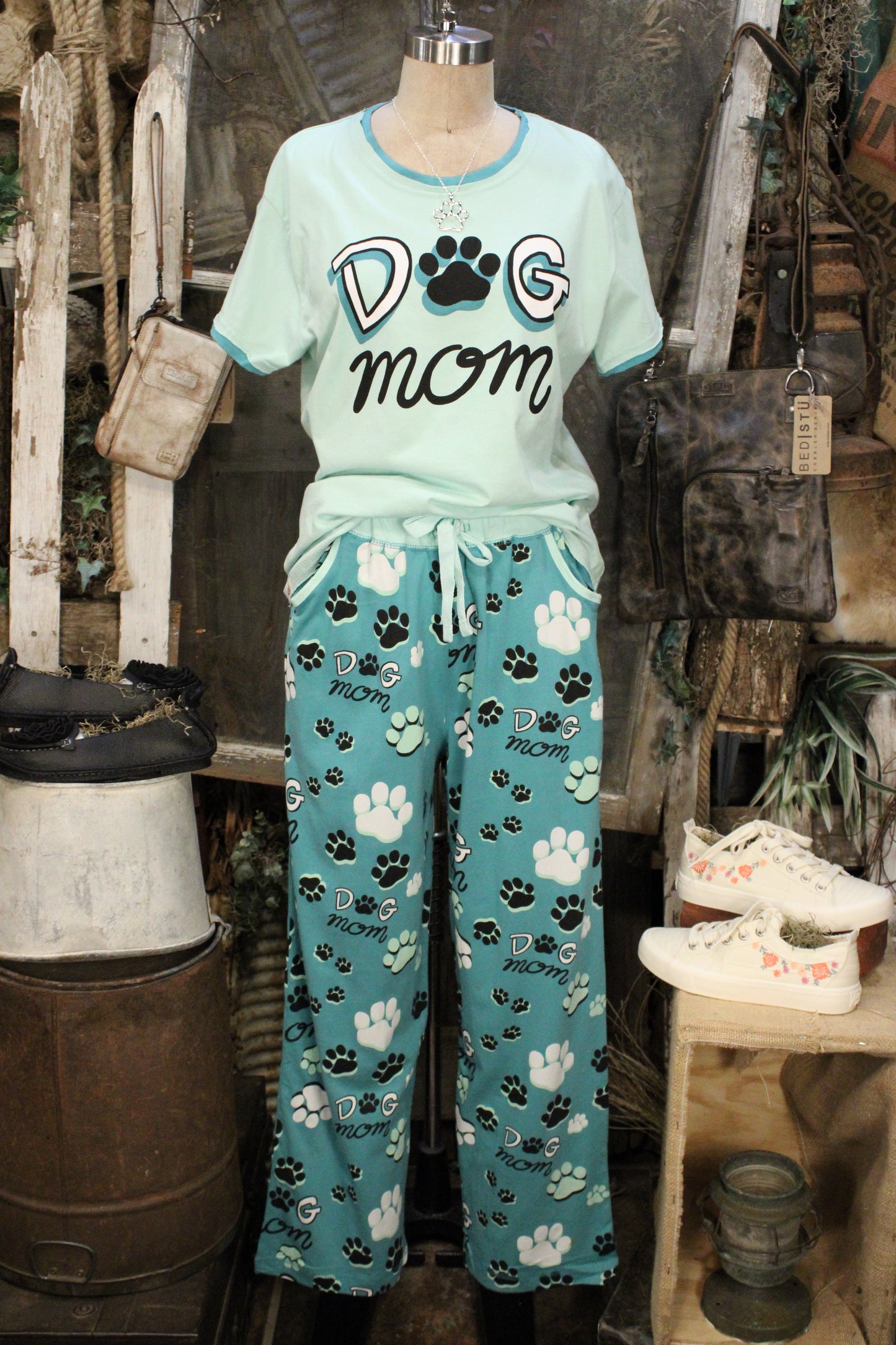 Dog Mom Cotton Pajama Set