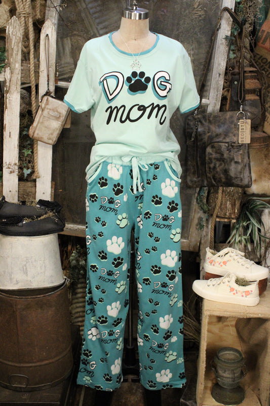 Dog Mom Cotton Pajama Set