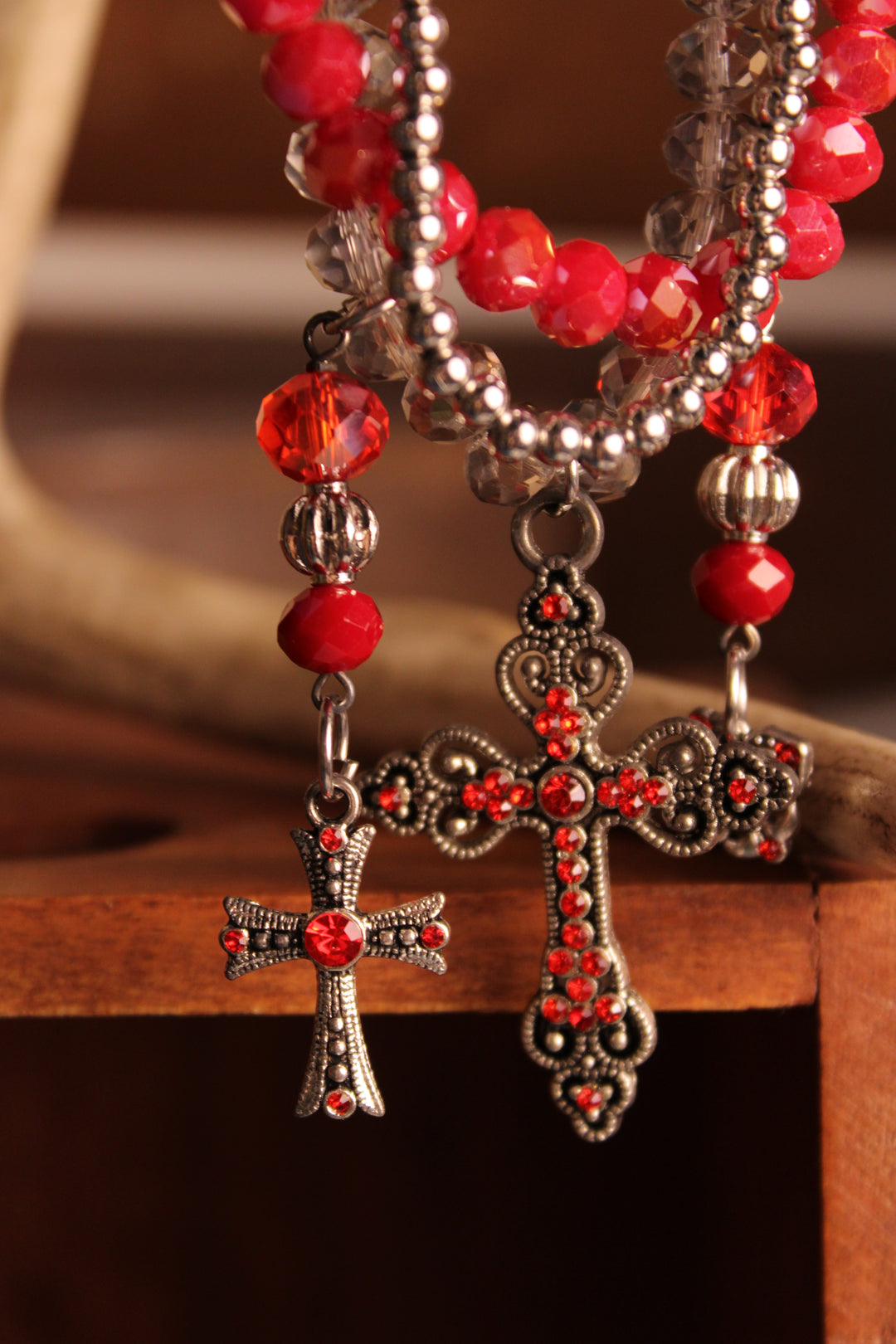 FGO Wildfire Sterling Cross Bracelet Set
