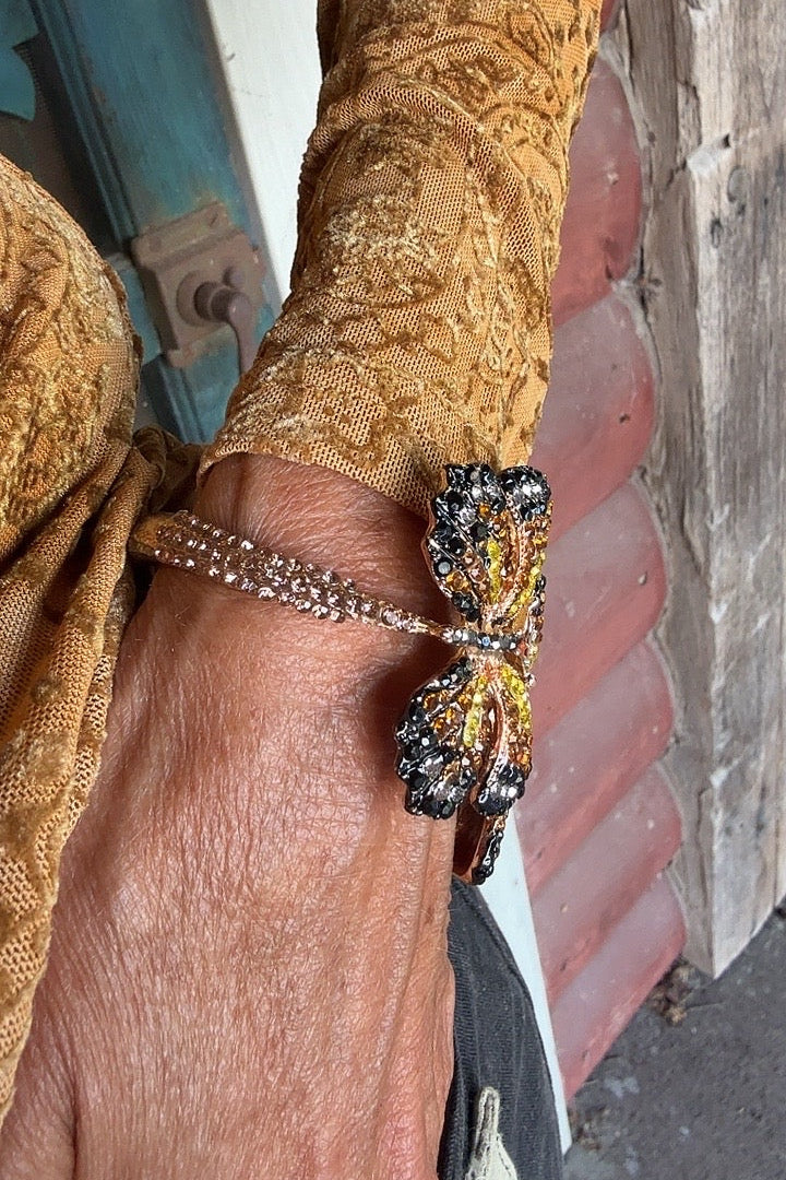 Double Flutter Bangle Bracelet