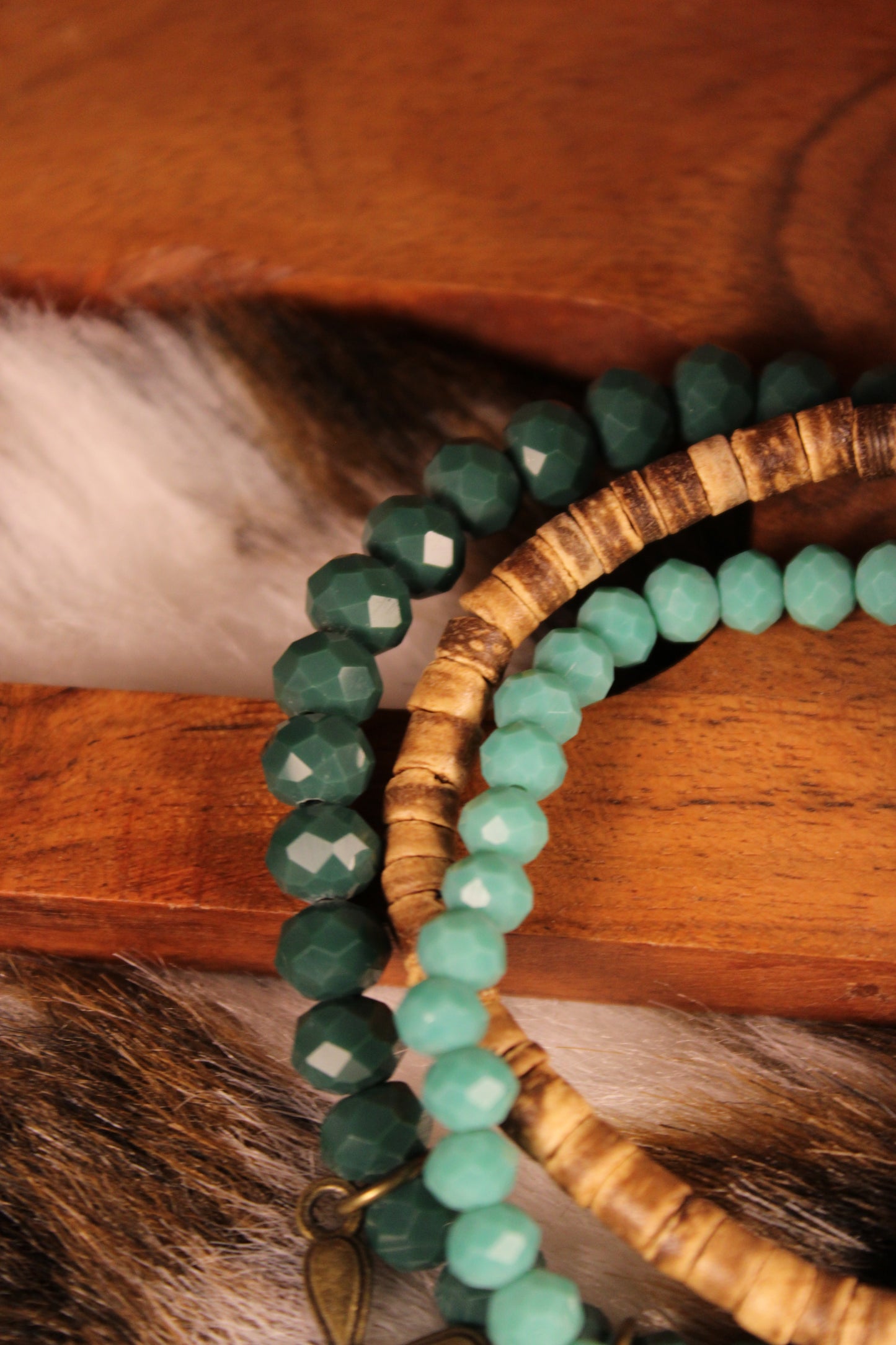 FGO Emerald Meadow Cross Bracelet Set