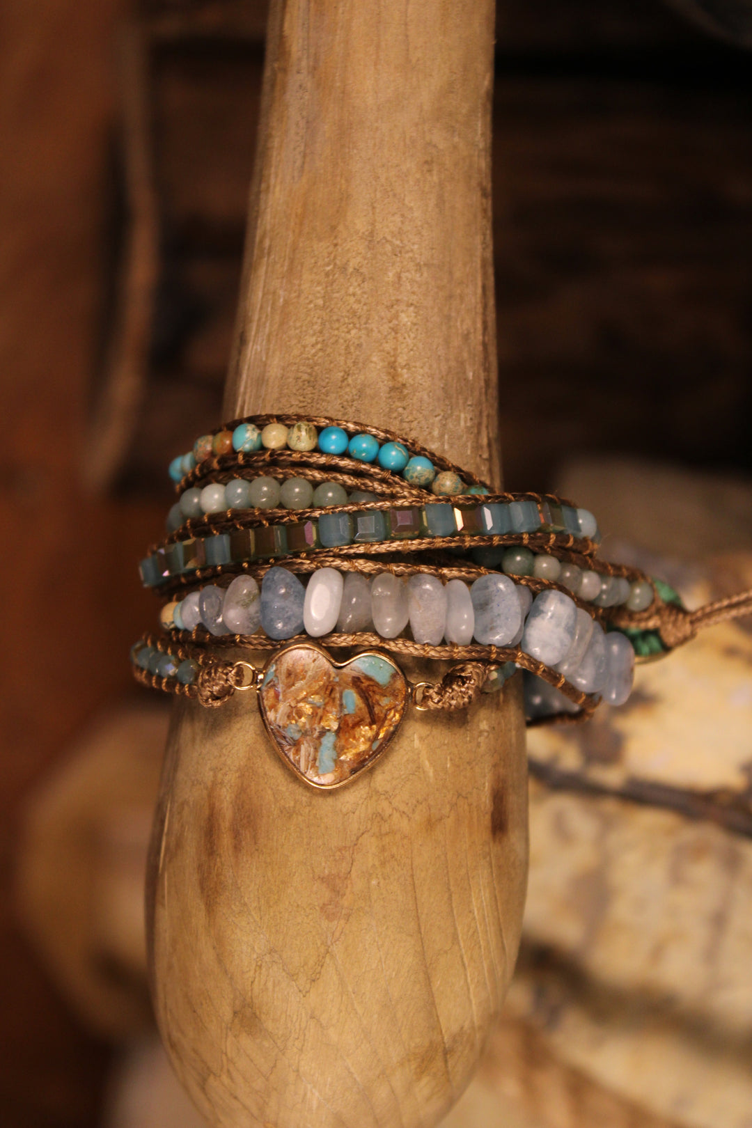 Heart Wrap Bracelet