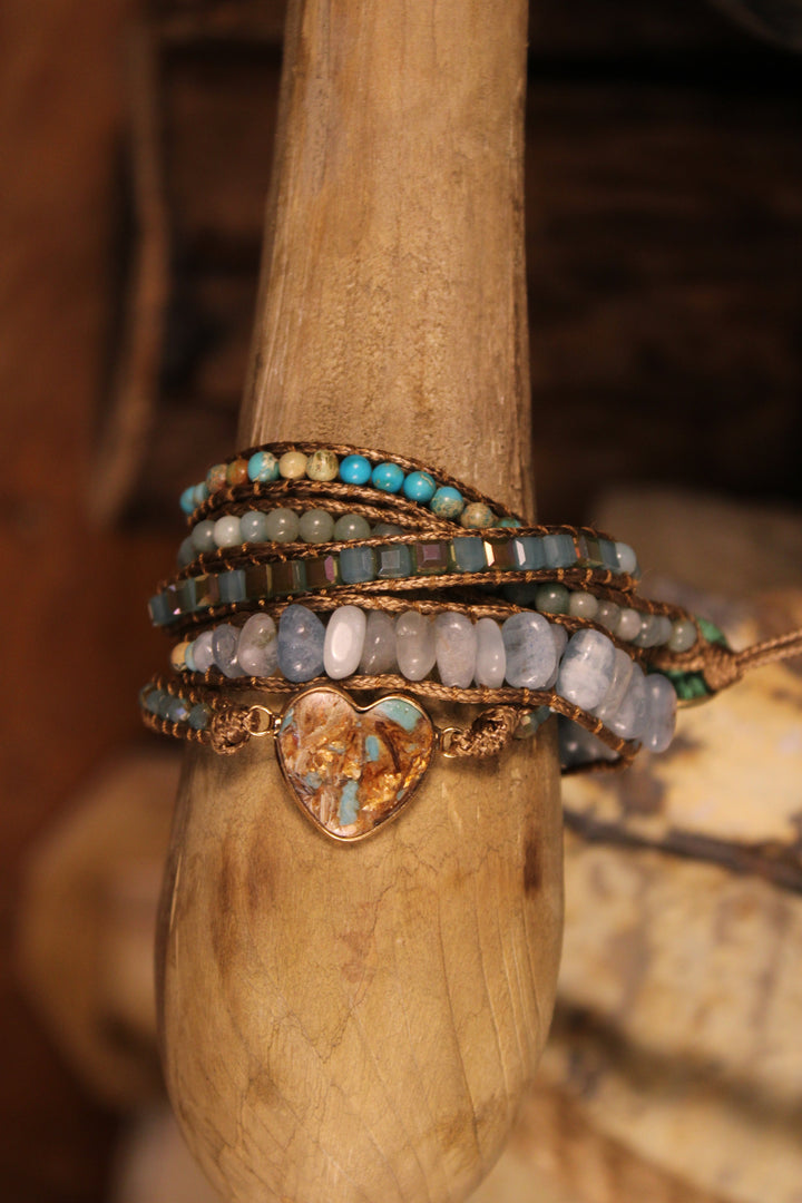Heart Wrap Bracelet