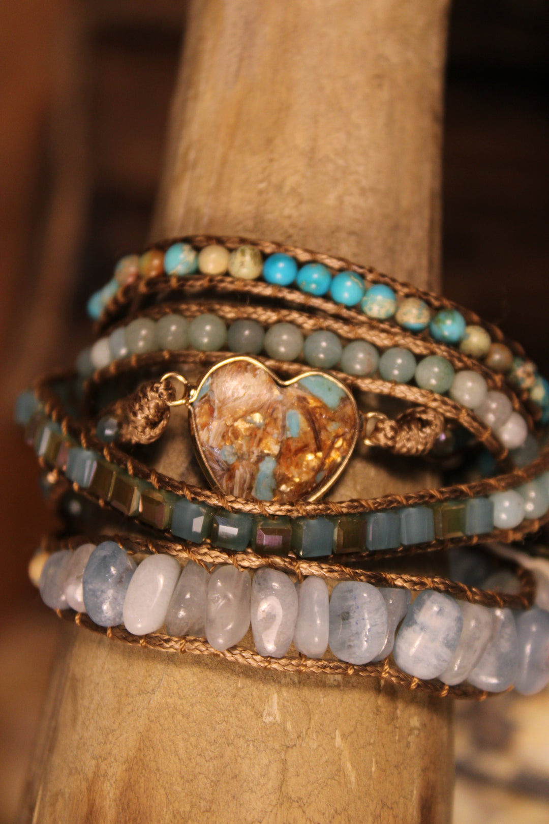 Heart Wrap Bracelet