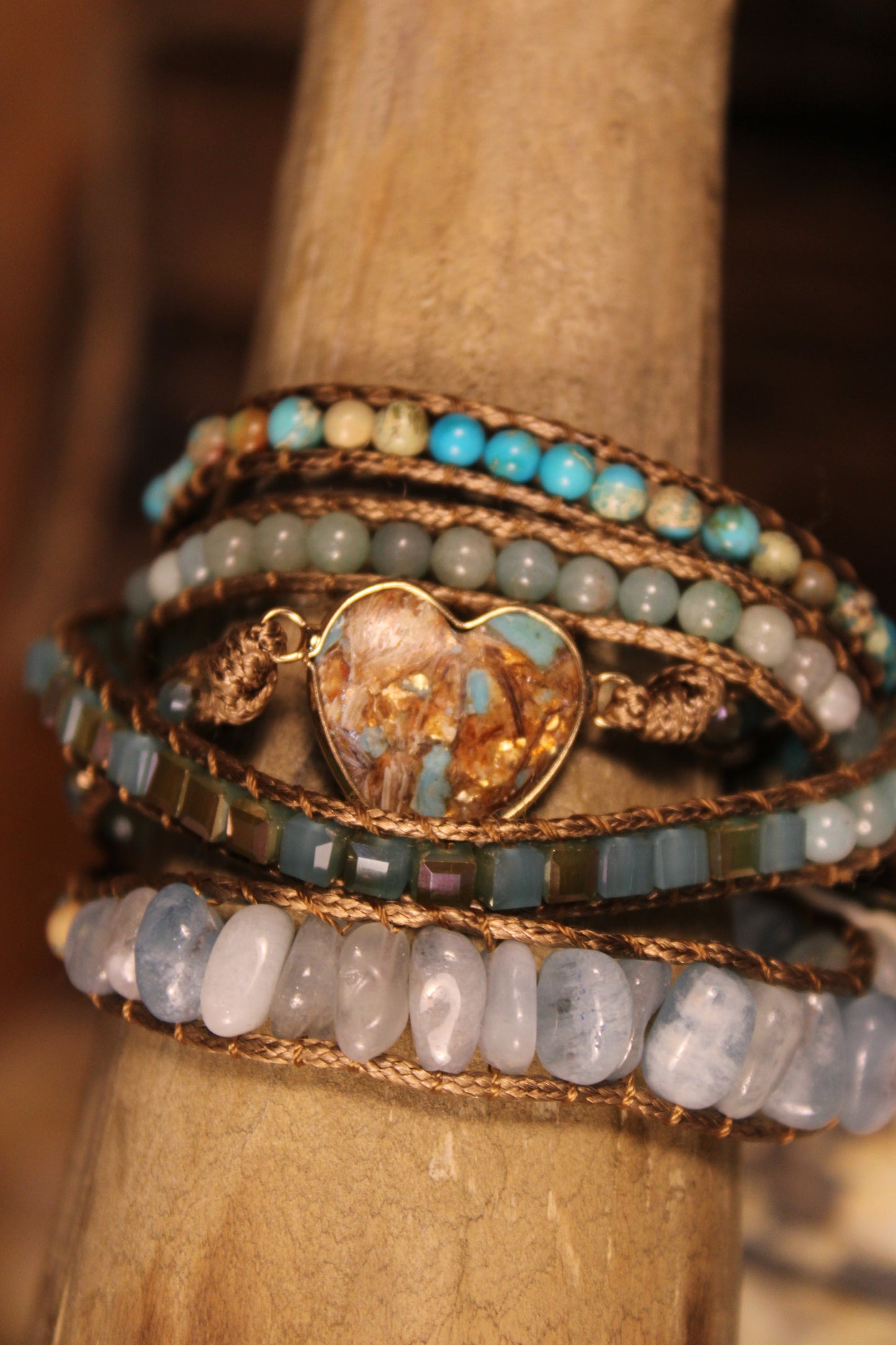 Heart Wrap Bracelet