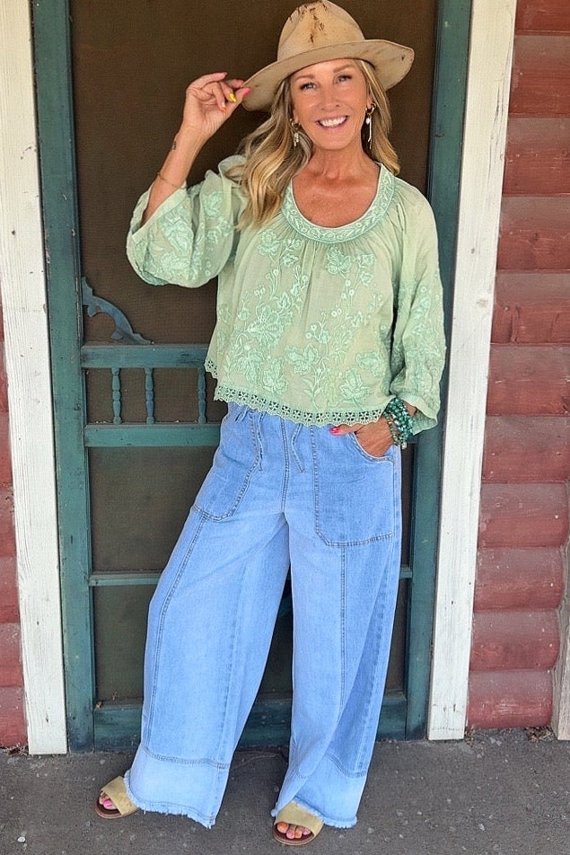 Mint Meadow Blouse