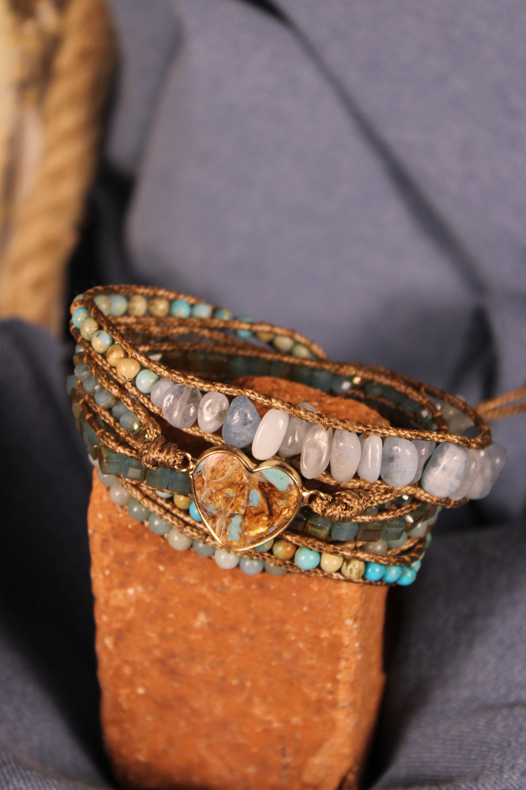 Heart Wrap Bracelet