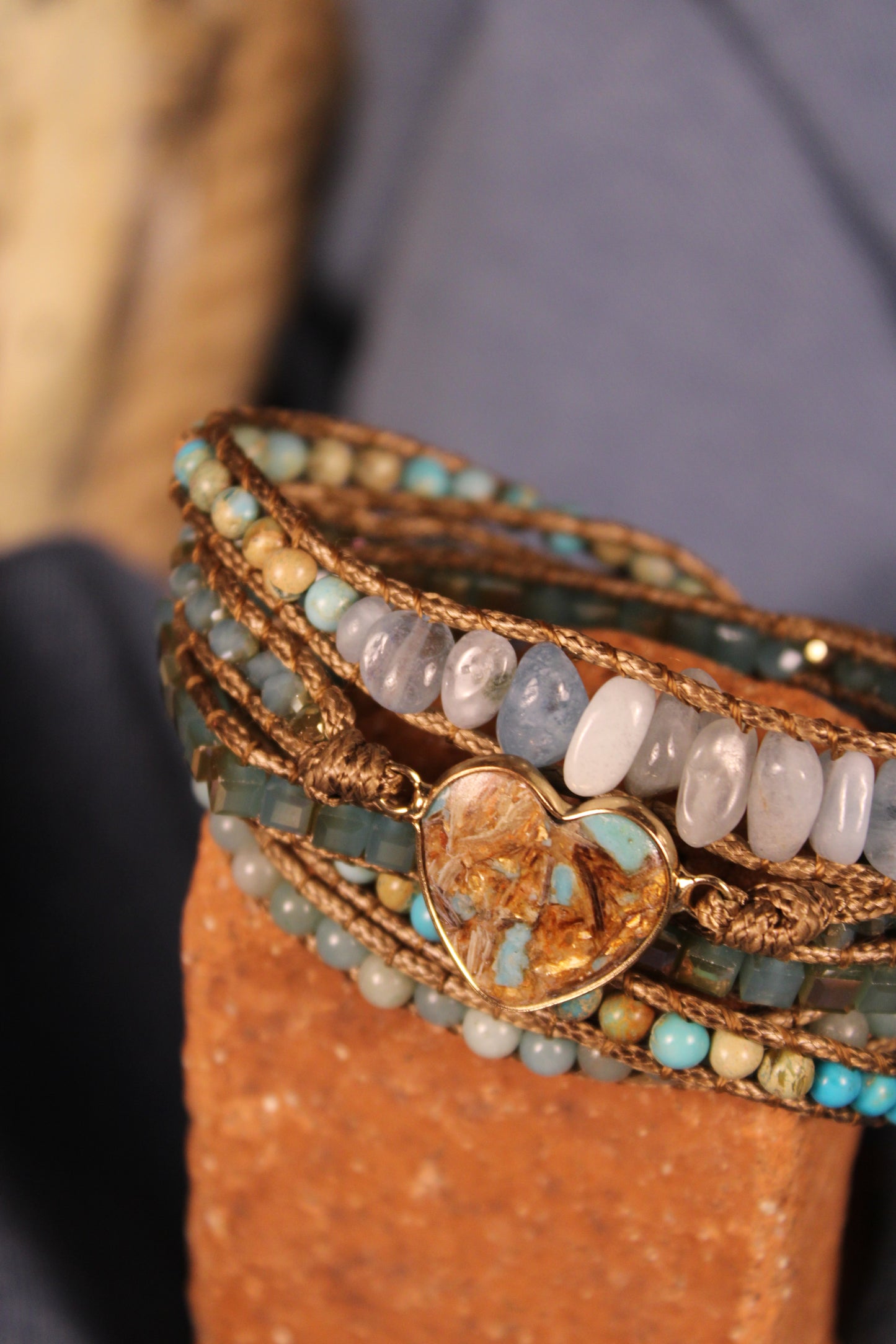 Heart Wrap Bracelet