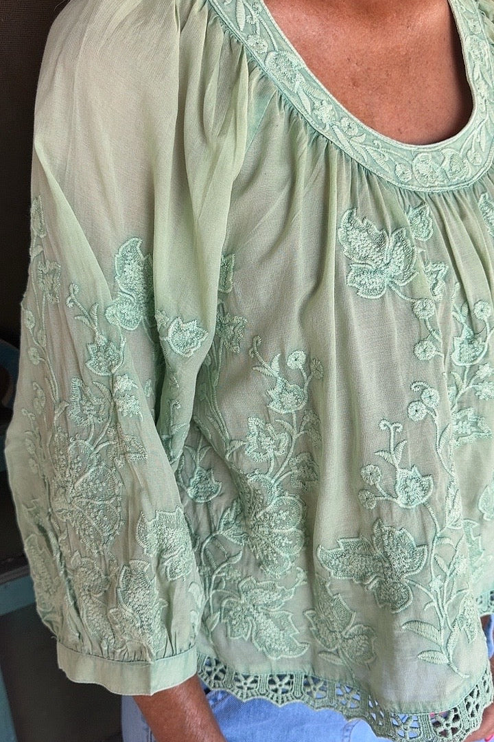 Mint Meadow Blouse