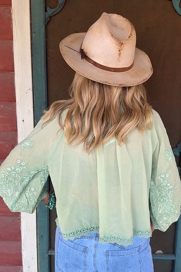 Mint Meadow Blouse