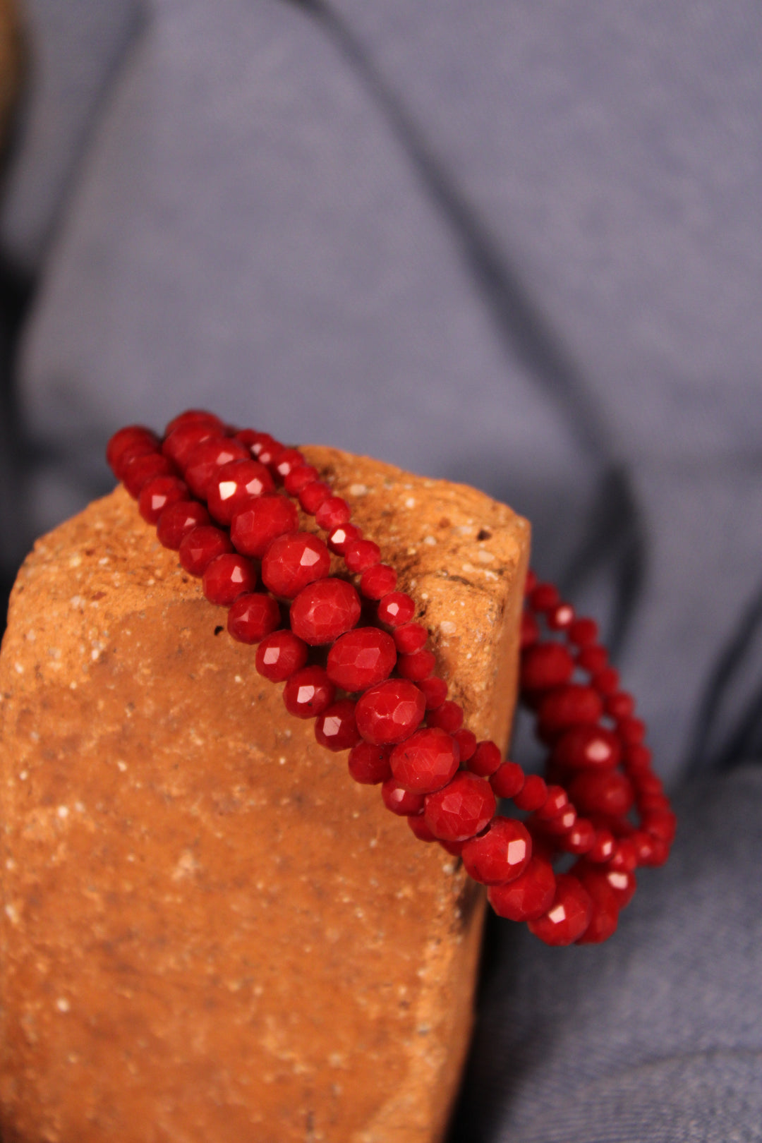 Sparkle And Shine Cherry Red Bracelet Set