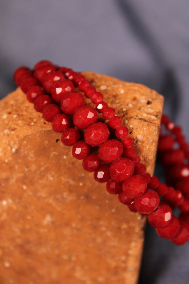 Sparkle And Shine Cherry Red Bracelet Set