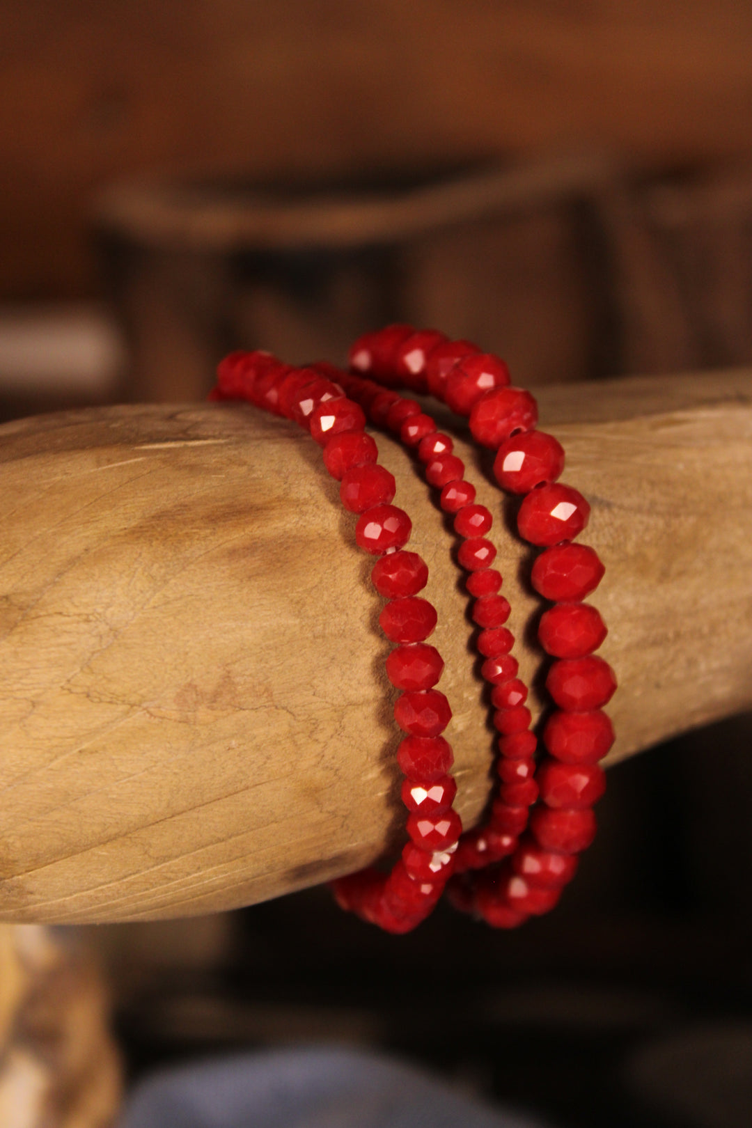 Sparkle And Shine Cherry Red Bracelet Set