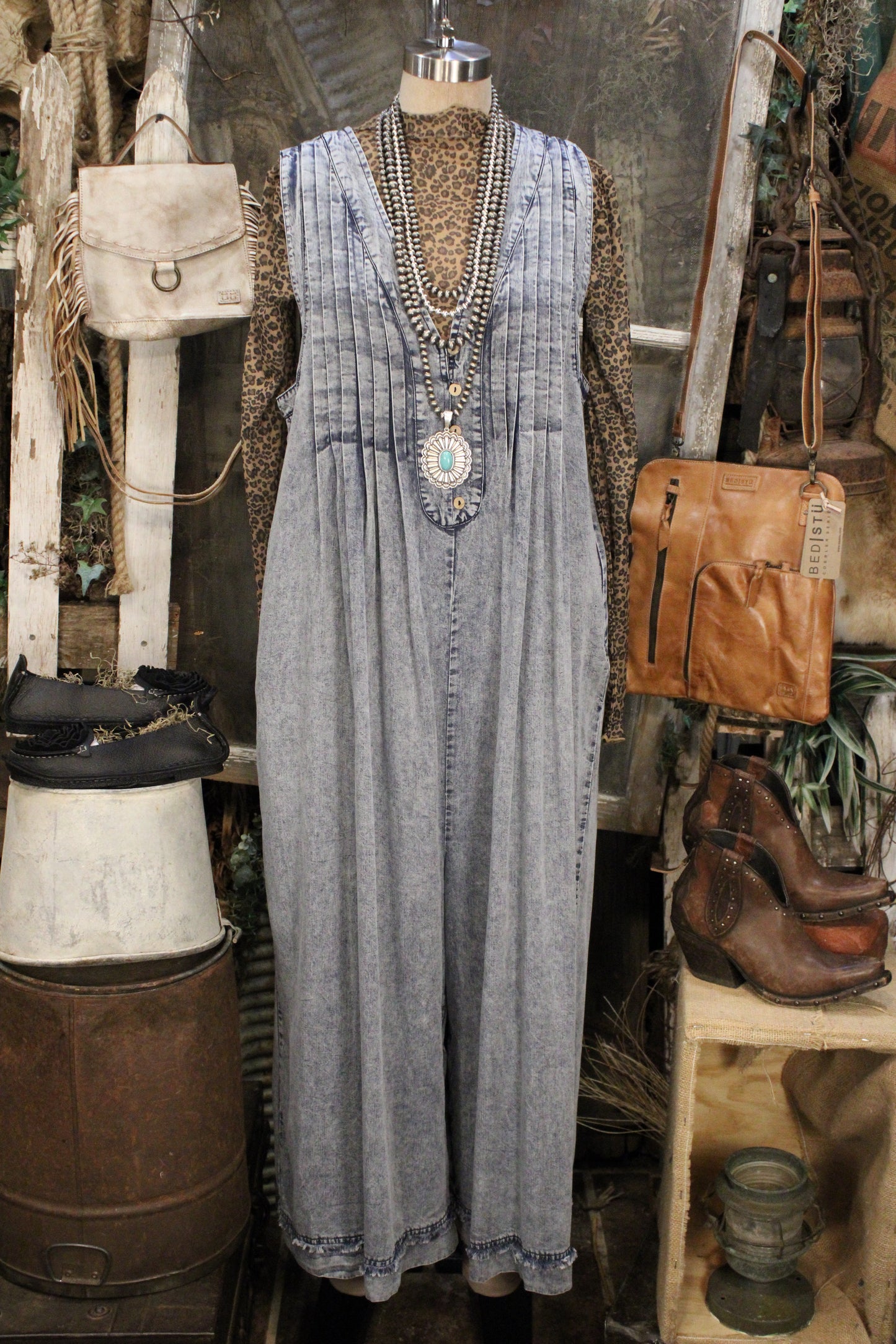 Blue Skies Capri Romper