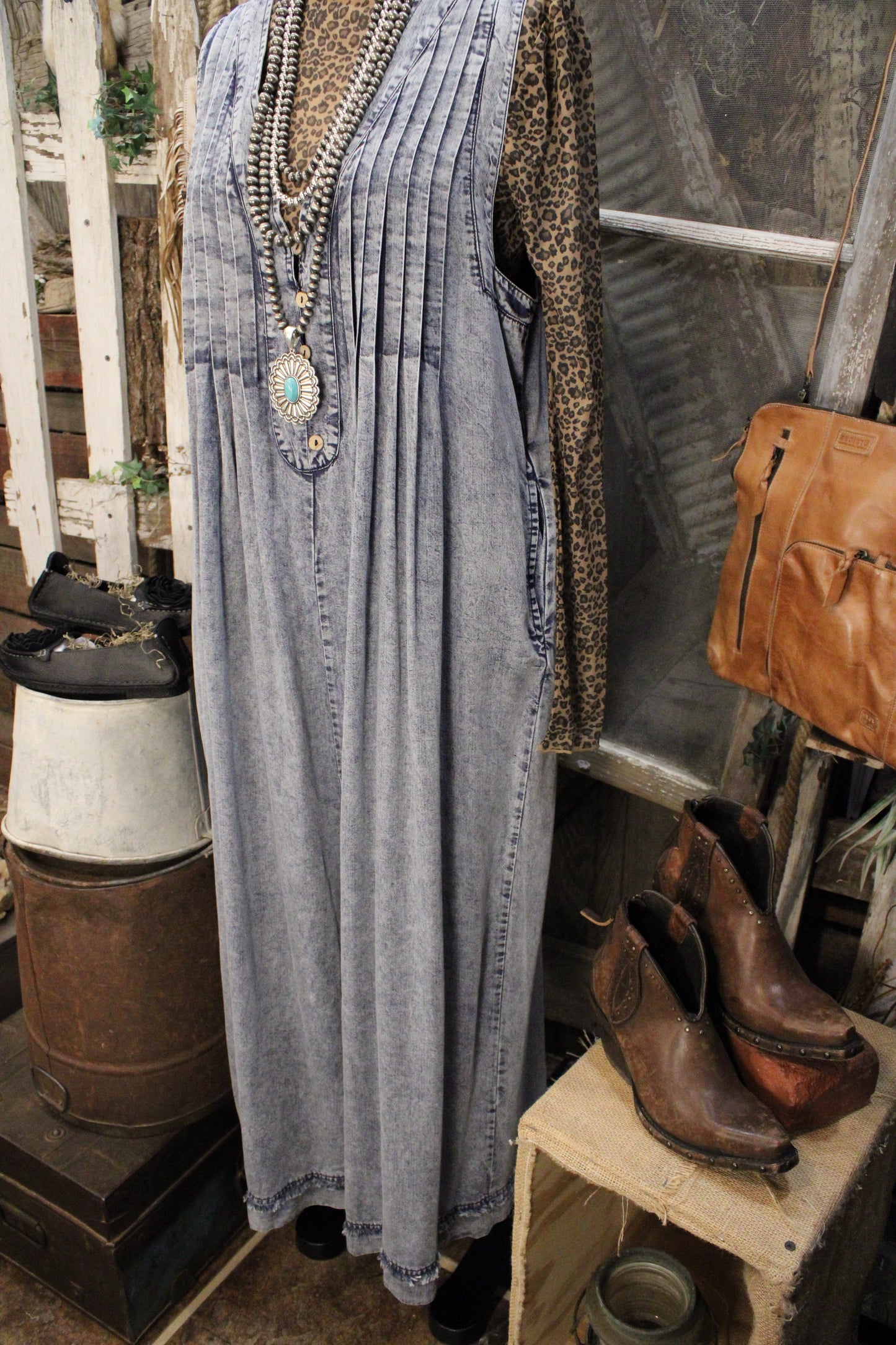 Blue Skies Capri Romper