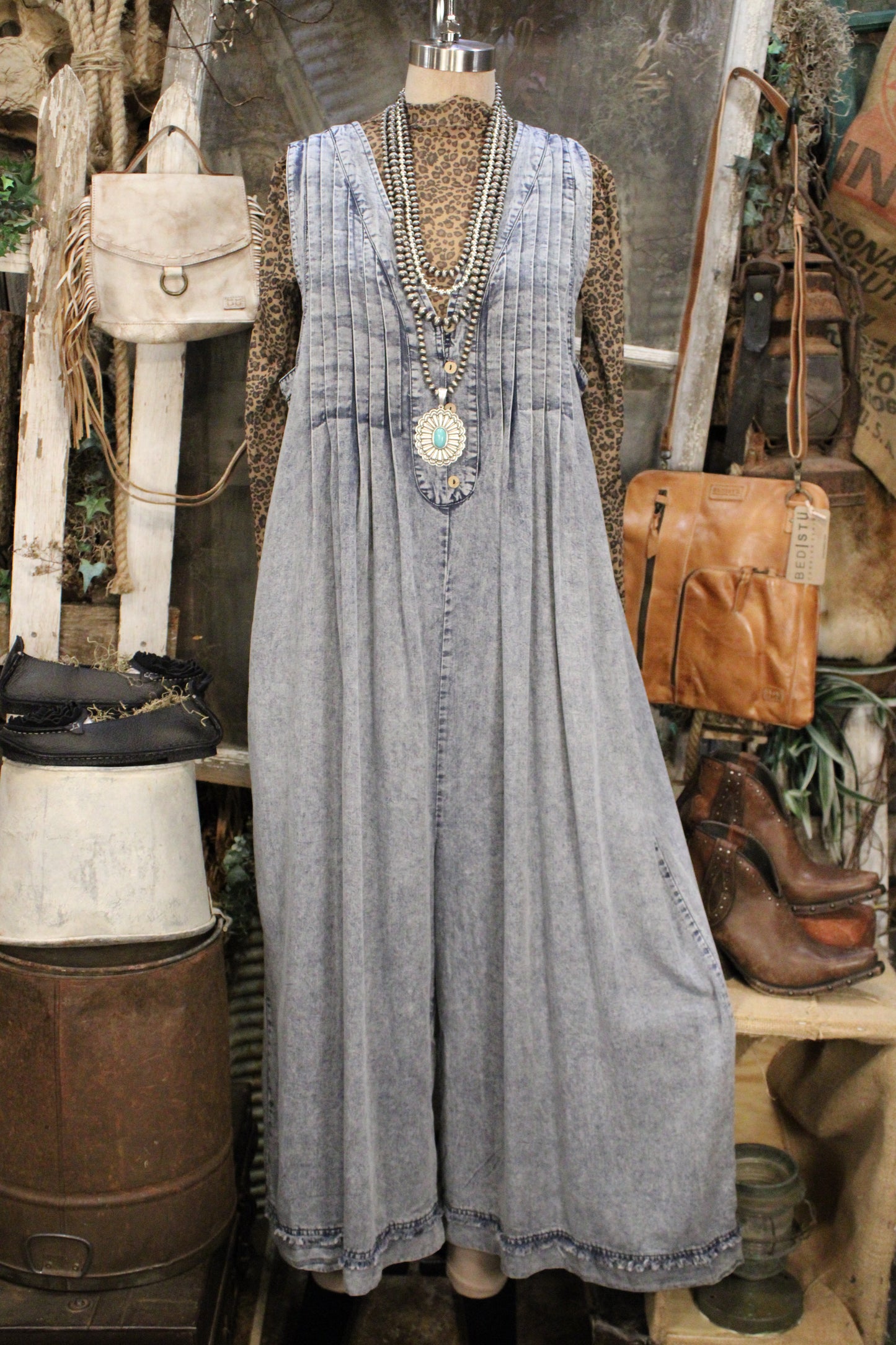 Blue Skies Capri Romper