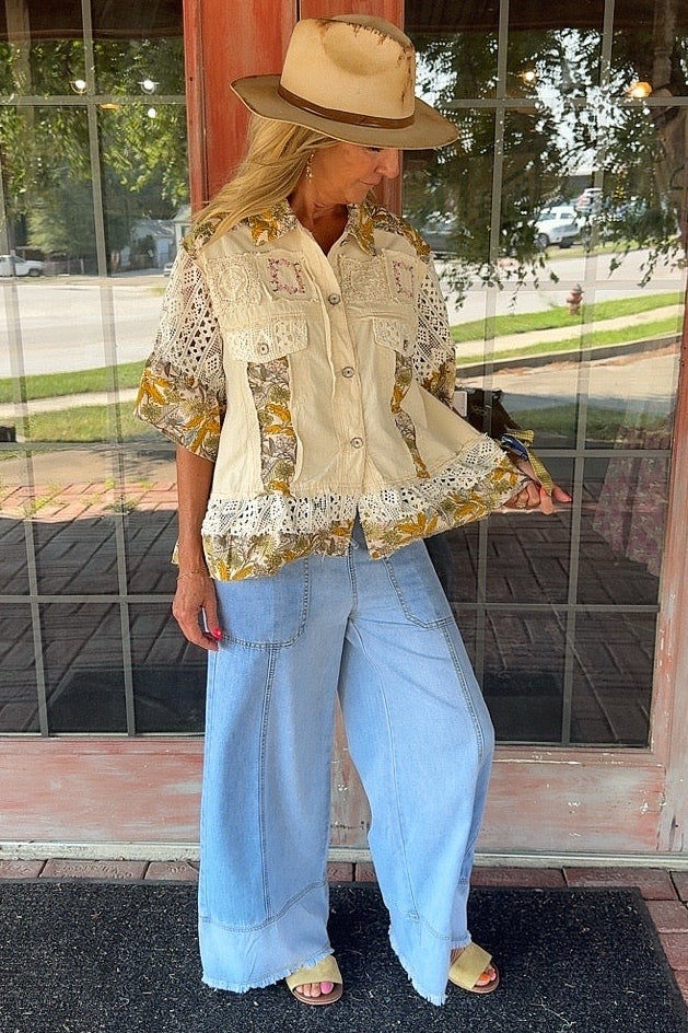 Botanical Breeze Cotton Shacket