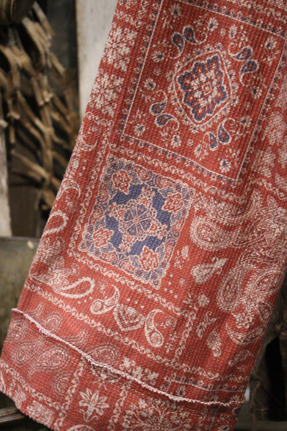Boho Charcoal Paisley Cardigan