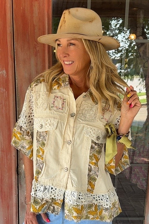 Botanical Breeze Cotton Shacket